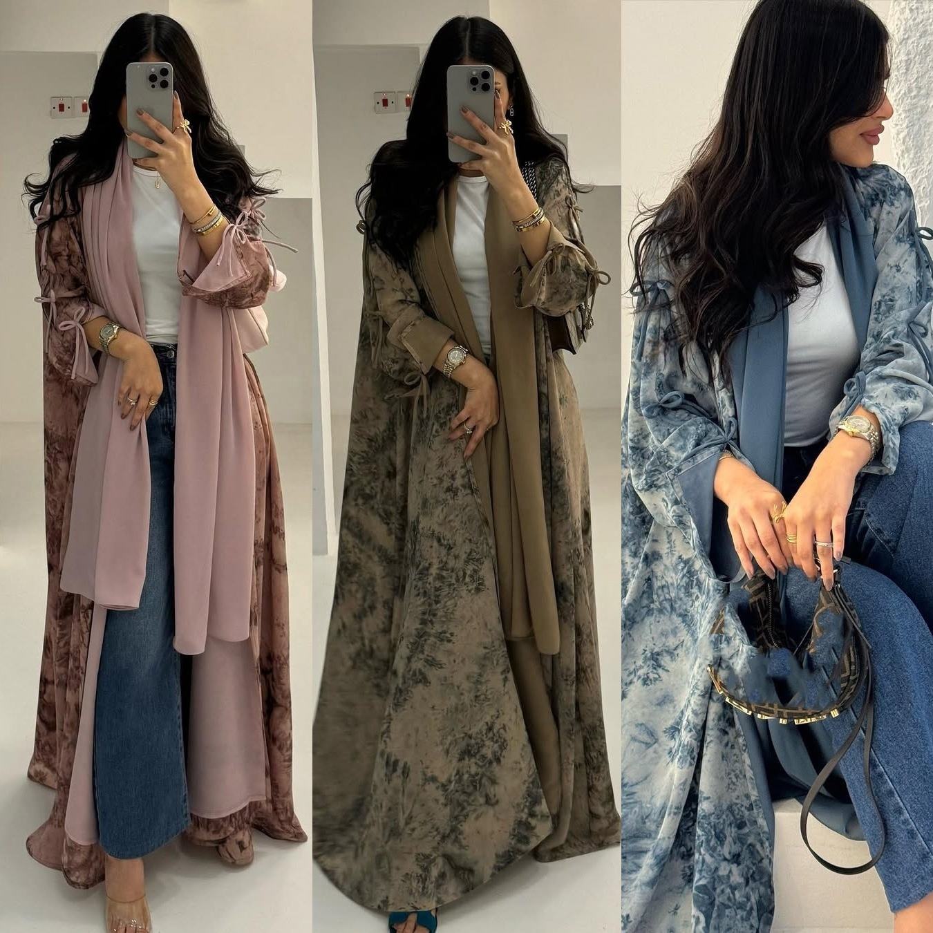 Elegant Women Jalabiya Piece 2025 New Design Abaya Set