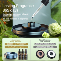 Diffuseur d'aromathérapie ultrasonique USB, diffuseur de parfum pour la maison, nébuliseur de voiture, purificateur d'air en plastique avec fonctions d'aromathérapie