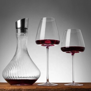 Verres à vin de luxe européens élégants à longue tige en cristal - Product Image 5