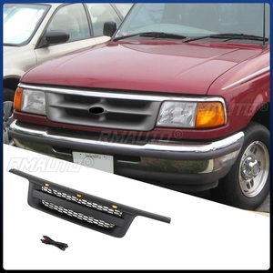 กระจังหน้ารถยนต์ กระจังหน้าทรงสปอร์ต สำหรับฟอร์ด เรนเจอร์ ปี 1995-1997 ชุดแต่งรถยนต์ อุปกรณ์ตกแต่งรถยนต์ - Product Image 3