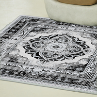 Vente en gros de tapis de salon de luxe décoratifs personnalisés pour la maison lavables en machine en polyester tapis de salon aux couleurs personnalisées