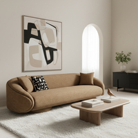 Ensemble de canapés sectionnels modernes et contemporains de haute qualité, en tissu, pour salon d'appartement