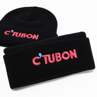 Gorro de invierno con logotipo personalizado, gorro de punto bordado, modelo a cuadros Argyle, animaciones dibujadas a mano, calidad Premium en relieve