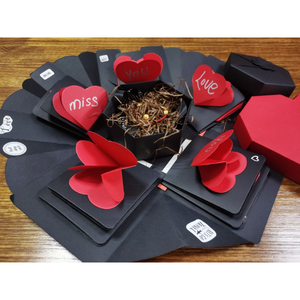 Personnalisé Noël Grande <span class=keywords><strong>Surprise</strong></span> Coeur Cadeau de Mariage Boîte à Bijoux Explosion <span class=keywords><strong>Surprise</strong></span> <span class=keywords><strong>Album</strong></span> <span class=keywords><strong>Photo</strong></span> Boîtes - Product Image 3