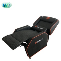Canapé de jeu WSS 8906, canapé d'ordinateur pour salon, cuir synthétique, siège unique, fauteuil inclinable de loisirs, mobile