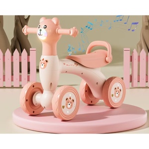 Coches de Juguete para Niños sin Pedales con 4 Ruedas Silenciosas, Luces y Música, Bicicleta de Equilibrio para Bebés de 2 a 4 Años, Regalos de Cumpleaños - Product Image 5