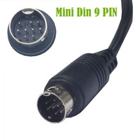 Adaptador de Audio DIN de 9 Pines a 3x 3.5mm, 1.8M, con Cubierta de PVC, para HDTV y Fuentes de Sonido Modernas
