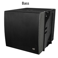 Subwoofer Line Array Actif 18 pouces avec Amplificateur DSP Intégré pour Tournées, Grands Événements Scéniques, Clubs et Concerts (Système de Sonorisation)