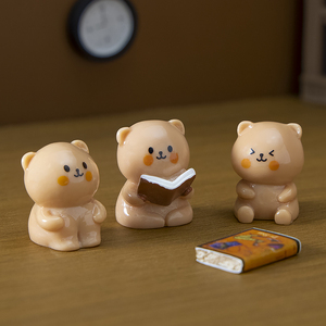Tendance 2026 : Figurines d'animaux en résine élégantes, style mascotte forestière héréditaire, pour décoration de plateau à étages et cadeau de bureau - Product Image 3