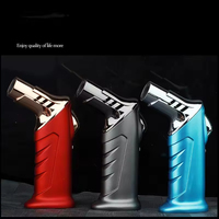 Nouveau Jobon ZB313A 2025, briquet gonflable coupe-vent à flamme jet, pistolet de soudage, ensemble métallique anti-fumée, briquet torche à flamme jet verrouillable pour fumer