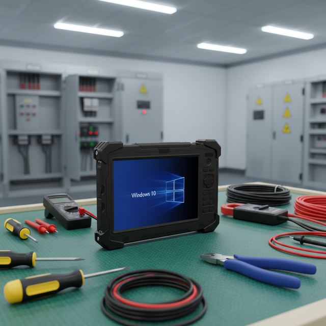 10.1" Rugged Tablet PC with Windows 7/10 NFC IP65 Waterproof GPS WiFi 4G AI-Ready for Business & Industrial Use Intel