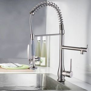 Grifo de cocina monomando DB negro con rociador extraíble, montaje en cubierta, estilo tradicional, mezclador de agua fría y caliente, 1 orificio - Product Image 4