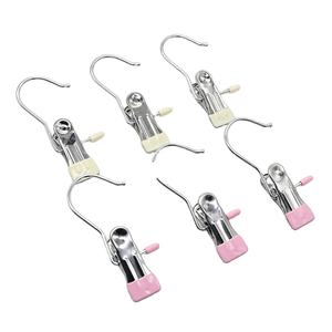 Crochets à linge antidérapants enduits de PVC, pinces en métal pour chaussettes - Product Image 1