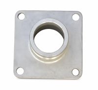 Adaptateur mâle à bride carrée en acier inoxydable 304 316, raccord rapide à 4 boulons, lisse et résistant à la corrosion