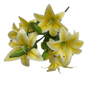 Silk Lily Artificial <b>Flowers</b> 12-Headed Multi Color Home Decor Waterproof Modern Style Floor <b>Ornament</b> Cross Border Trade - Product Image 5