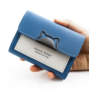 Signore della borsa della frizione Del Cuoio Del Raccoglitore Delle Donne Del Raccoglitore <span class=keywords><strong>Piccolo</strong></span> Carino Supporto di Carta Del Raccoglitore DELL'UNITÀ di elaborazione Trifold Breve Borsa di trasporto libero Per La <span class=keywords><strong>Donna</strong></span> - Product Image 1