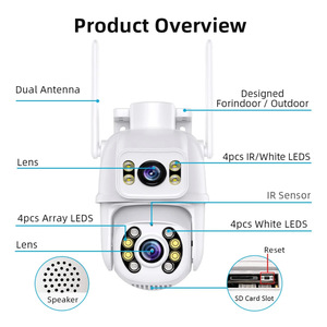 <span class=keywords><strong>Icsee</strong></span> Camara de seguridad Para Casa เลนส์คู่ bullet PTZ 6MP WIFI กล้องวงจรปิด360องศาติดตามอัตโนมัติ <span class=keywords><strong>Alexa</strong></span> IP - Product Image 3