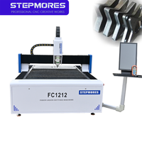 Machine de découpe laser fibre pour métaux 1212 avec contrôle Cypcut / Au3tech, prise en charge AI/PLT, servomoteur CNC 3 axes
