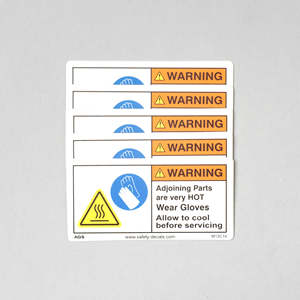 Etiqueta de Advertencia de Alta Temperatura, Adhesivo de Seguridad Triangular, Etiqueta de Peligro de Calor para Máquinas de Fábrica, Equipo Industrial, Etiqueta de Seguridad Industrial - Product Image 2