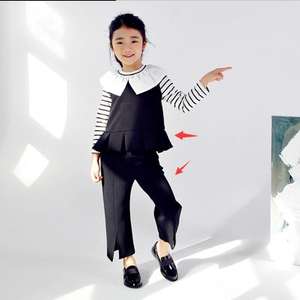 Conjunto de Ropa para Niña con Collar de Moda Infantil con Volantes, Fabricado en China - Product Image 2