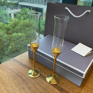 Copa de Champán de Cristal de Lujo con Tallo de Metal Plateado, el Mejor Regalo - Product Image 6