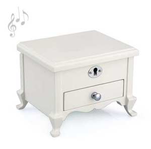 Custom New Design White <b>Ballerina</b> Footed Wooden <b>Music</b> <b>Box</b> for Kids - Product Image 2