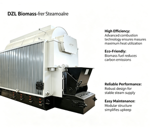 Chaudière à vapeur biomasse Zhongfei DZL3-1.0/1.25-T(SCI) 3 tonnes 1,25 Mpa DZL avec grille à chaînes : dispositifs de sécurité complets - Product Image 3