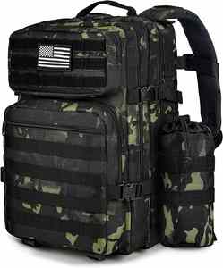 กระเป๋าเป้สะพายหลังลายพรางขนาดใหญ่ 45 ลิตร แบบ Molle 3P สำหรับกิจกรรมกลางแจ้ง กระเป๋าเดินทาง - Product Image 2