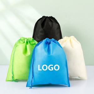 Bolsa de Almacenamiento con Cordón de Tela No Tejida con Logotipo Personalizado, Bolsa Protectora para Zapatos con Diseño de Letras, Promocional y Personalizada para Compras - Product Image 1