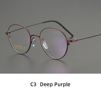 Montura de Gafas Ópticas de Titanio Puro con Protección Anti Luz Azul, Diseño Geométrico sin Montura, Ajuste Delgado para Rostro, Unisex, para Oficina y Lectura