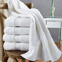 Soft Quick Dry Woven 100% Cotton Adult Hotel Towel Set Bathroom 800g Absorbent Eco-Friendly Luxury White High Grade 80*160cm