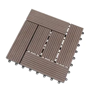 Decorative Exterior and Interior Garden Furniture Luxury Garden Outdoor Deck Tiles Interlocking WPC Decking Tiles Flooring WPC