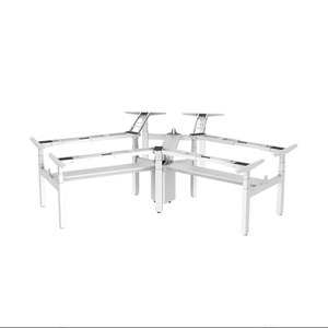 Jiecang Nhiệm Vụ Nặng Nề Ba Động Cơ L Hình Ngồi Và Đứng Bảng Chiều Cao Có Thể Điều Chỉnh Bàn - Product Image 4