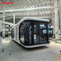 Villa de bureau préfabriquée portable 20ft 40ft, conteneur-capsule spatiale verte personnalisée, cabine-pod, maison de luxe