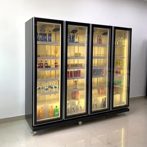 <strong>Beverage</strong> Drink Glass Door Commercial <strong>Display</strong> Refrigerator Equipment for Supermarket Store - Product Image 2