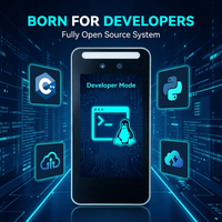 Terminal de Control de Asistencia con Reconocimiento Facial, NFC y RFID, de Código Abierto Linux, con SDK/API Gratuitos, para Desarrollo Secundario Profundo