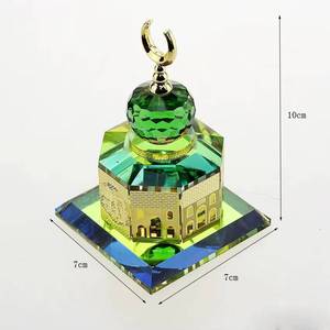 Modelo de cristal tradicional hecho a medida de 7 * 10 cm de la Mezquita Al-Aqsa, regalo de Ramadán, recuerdo conmemorativo musulmán de aniversario. - Product Image 2