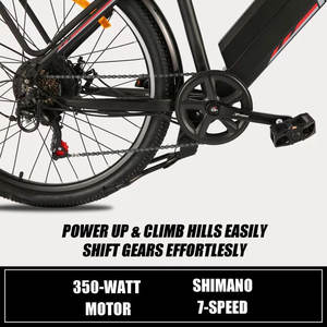 Alliage d'aluminium de haute qualité 26 pouces 36V 10.4 AH VTT électrique pour adultes <span class=keywords><strong>Cargo</strong></span> vélo hybride route E vélo - Product Image 4