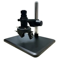SANQTID TD-100D 0.7X-5X Magnification C-Mount Objective Zoom Monocular Microscope Lens Metal Optical Glass for Mobile Repair