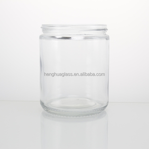 Sang Trọng Rộng Miệng Thẳng Cạnh Lưu Trữ <span class=keywords><strong>Container</strong></span> Lọ Thủy Tinh Tùy Chỉnh 250Ml 8Oz Rõ Ràng Vòng Nến Thủy Tinh <span class=keywords><strong>Jar</strong></span> Với Vít Cap - Product Image 2