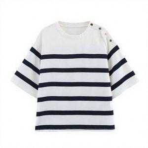 Camiseta de Verano 2026, Top Corto Blanco Acanalado para Mujer, Personalizable con Logotipo - Product Image 2