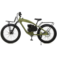 Sepeda motor 4 tak OHV berbahan aluminium, mesin bensin, untuk dewasa, 79cc, rakitan sendiri (DIY)