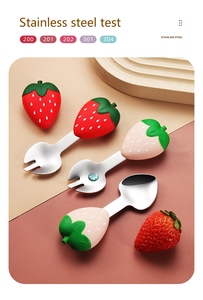 Vaisselle de maternelle de premier choix! Ensemble de couverts écologiques pour enfants favorisant la santé et la tranquillité d'esprit des <span class=keywords><strong>parents</strong></span> - Product Image 3