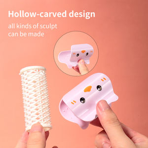 LMLTOP Ensemble de rouleaux à cheveux professionnels sans chaleur 3pcs prix d'usine bigoudi à pince en plastique <span class=keywords><strong>avec</strong></span> différentes boucles à crochet SY135 - Product Image 4