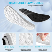Semelles intérieures souples et respirantes pour chaussures de sport, inserts de semelles souples pour chaussures de course