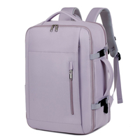 Sac d'ordinateur multifonctionnel extensible de grande capacité Sac à dos de voyage d'affaires étanche avec compartiment à chaussures Sac à dos de voyage d'embarquement