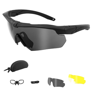 משקפי שמש טקטיים לספורט בחוץ, משקפי מגן לצילום חי, ציוד צלפים, סקי, טיולים רגליים, רכיבה, משקפי מגן מפני זעזועים, משקפי אופנוע - Product Image 1