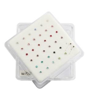 2.0 millimetri argento Sterling 925 piercing naso anello con etero end - Product Image 3