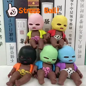 Black Doll Pinch Fun Squishy Soft Human Doll <strong>Slowly</strong> Rebound Stress Relieving Toy Adult Children Stress Relieving for Home Gifts - Product Image 3