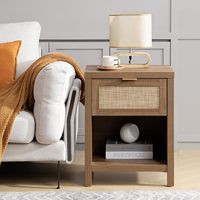 Table de chevet moderne avec étagères de rangement pour chambre à coucher et usage hospitalier, mobilier de chambre